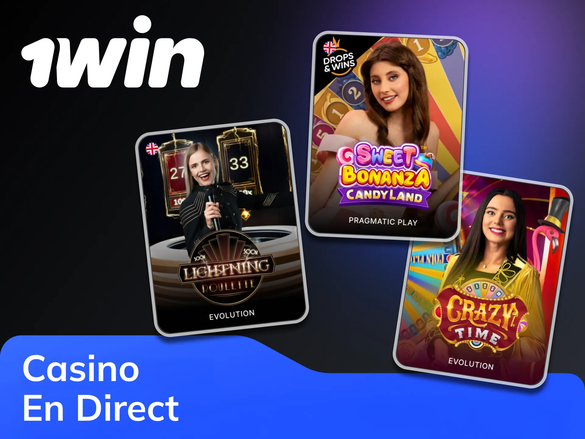 Vous pouvez jouer au casino avec de vrais croupiers sur le site web 1win.
