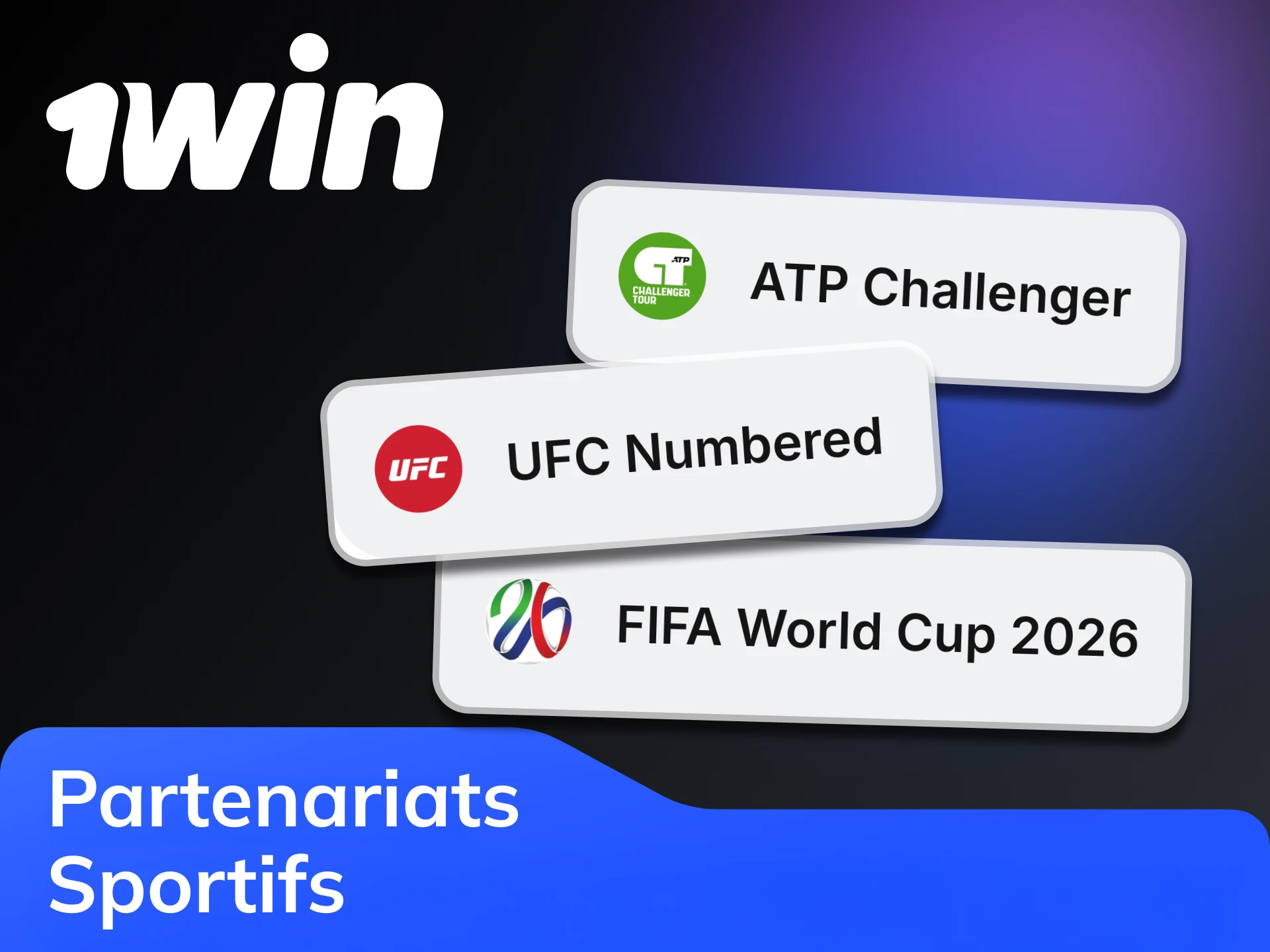 1Win coopère avec de nombreuses organisations sportives et e-sportives.