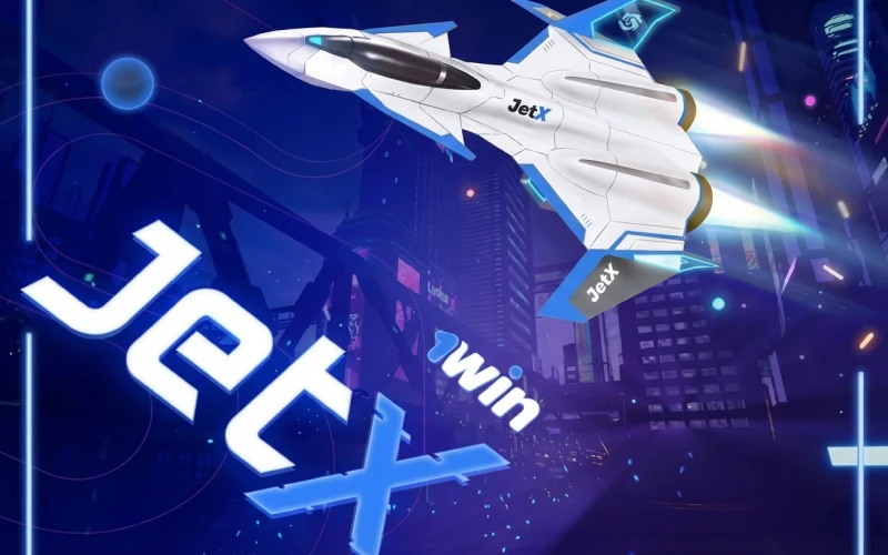 Tentez votre chance au jeu JetX crash sur le casino 1win.
