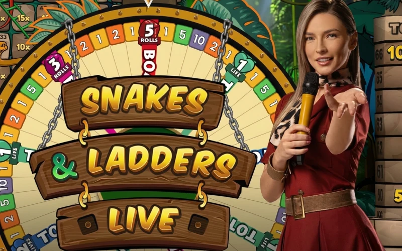 Grab your bonuses in Snakes & Ladders live game at 1win.