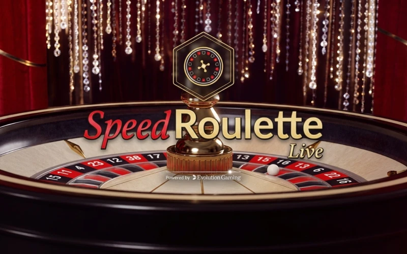 Commencez à jouer au jeu classique Speed Roulette au casino en direct 1win.